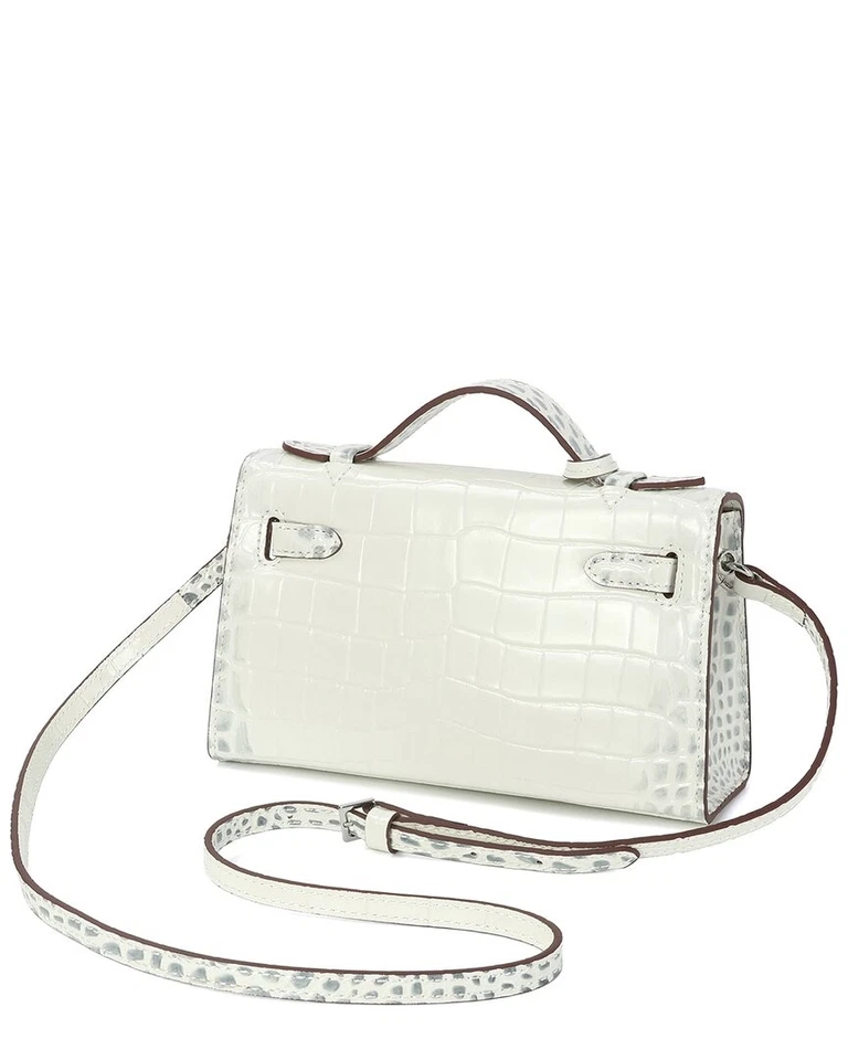Tiffany & Fred Paris Croco-Embossed Top-Handle Crossbody Women's - Image 2 of 4