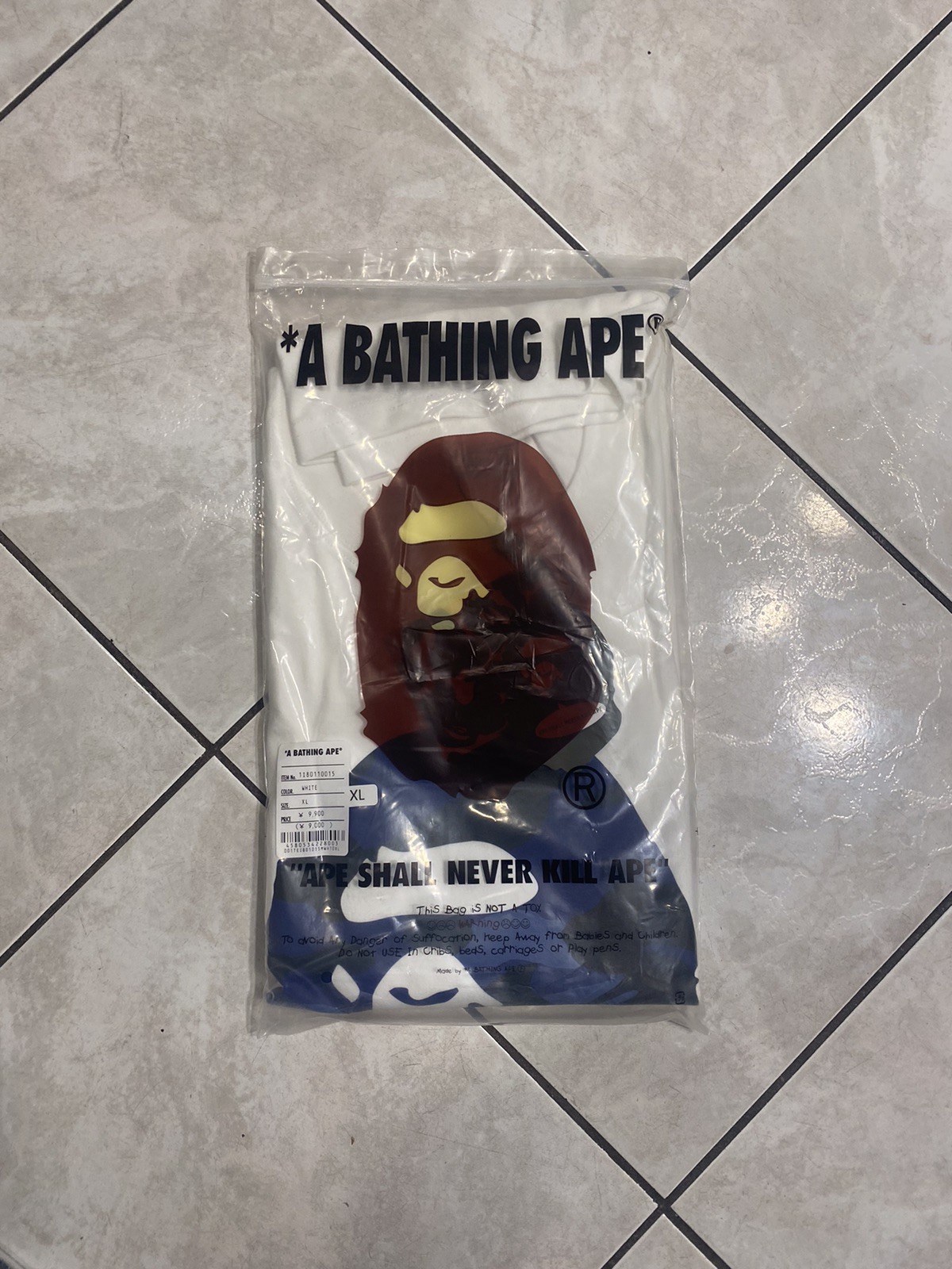 A Bathing Ape big Ape camo Head T-Shirt Size XL tags included w bag  thumbnail 6