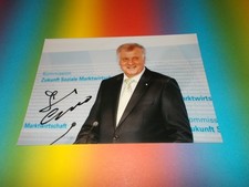 Horst Seehofer CSU  signiert signed autograph Autogramm auf 20x28 Foto