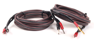 Audioquest Rocket 33 Audiophile Speaker Cable Pair, 12' Length Banana Ends u645