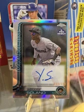 2025 Topps Pro Debut Chrome Yoffry Solano Refractor Autograph /199