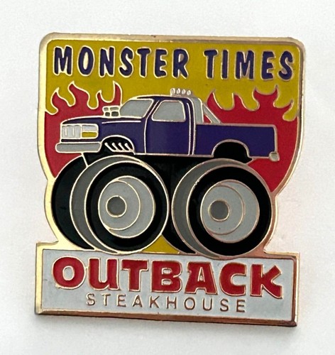 Outback Steakhouse Restaurant Monster Times Truck Big Wheels Lapel Pin