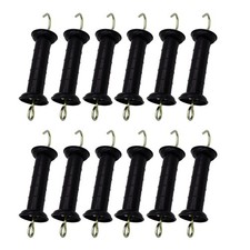 Plastic Electric Fence Gate Handle Insulators, Gate Handle with Spring Black...