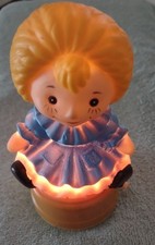 Cute Vintage Nellie Child's Night Light 1960's-70's Vinyl Molded Hong Kong WORKS
