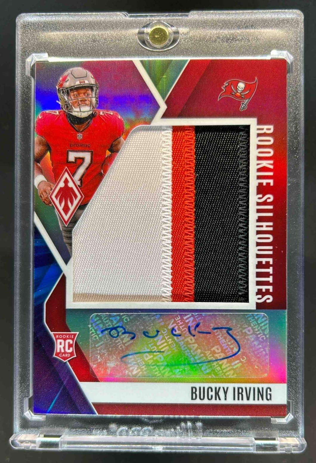 Bucky Irving Panini Phoenix Rookie Silhouettes Autographs Relic #RSBIG Colorburst
