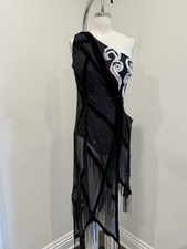 Sovenaj Black Latin Ballroom Dress, New, Medium