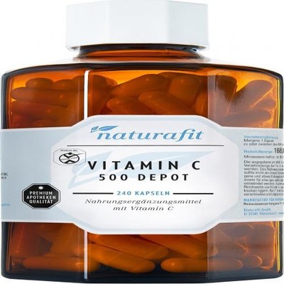 2x NATURAFIT Vitamin C 500 Depot Kapseln 240 ST