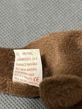 Ty Beanie Babies Chocolate Moose Plush Retired with Tags 1993