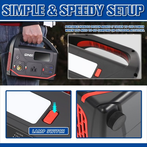 300W Portable Power Station 333Wh/90000mAh Solar Generator for RV Camping Travel - Picture 6 of 9