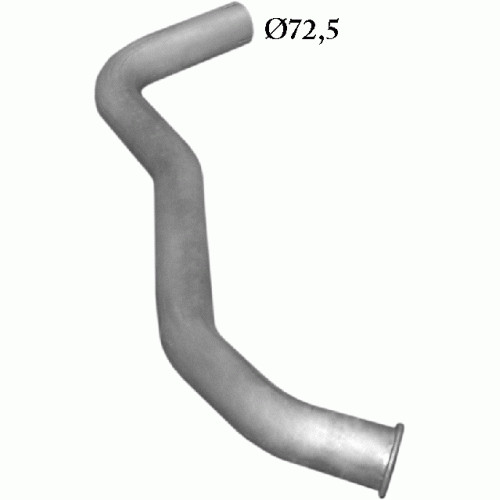 Tuyau d'échappement Mercedes 10-16 T tube de rechange pour moteur camion