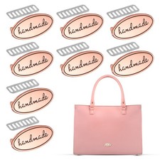 Handmade Metal Oval Tags Label 8PCS Use for Sewing DIY Craft Rose Gold