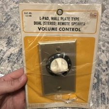 Vintage Calectro GC Electronics L-Pad Wall Plate Remote Volume Control S 2-180