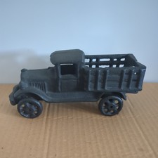 Vintage Cast Iron Toy Truck 1920s Style Pickup Farm Vehicle Model