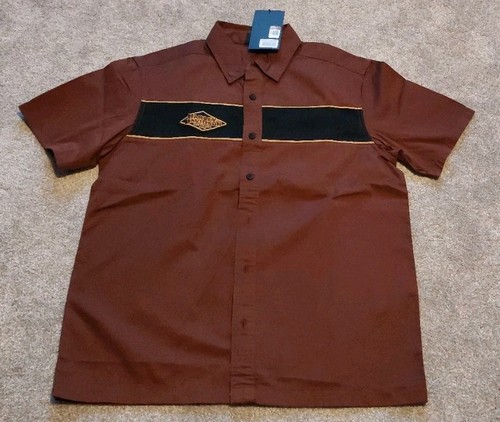 New! Harley Davidson Men's Size Medium Button Down Garage Shirt 120 Years...