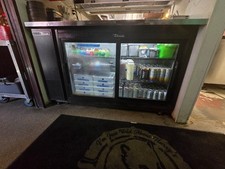 TRUE TBB-24-60G-SD-HC-LD Commercial Back Bar Refrigerator – 60” – Glass Sliding