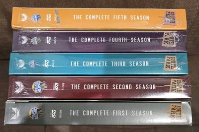 South Park Complete Season 1, 2, 3, 4, 5(5 Season DVD Lot) SEALED except First