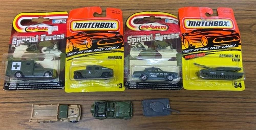 Vintage Matchbox, Hot Wheels and Majorette Army Vehicles