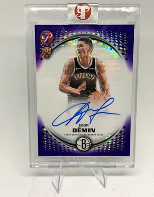 Topps 2025-26 Pristine Basketball Egor Demin Rookie Auto PR-ED Nets /99 - Image 1 of 2