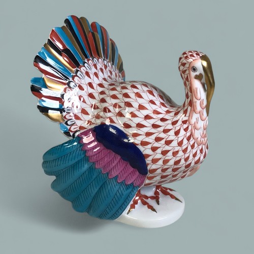 Herend Rust Fishnet Turkey - Picture 4 of 7