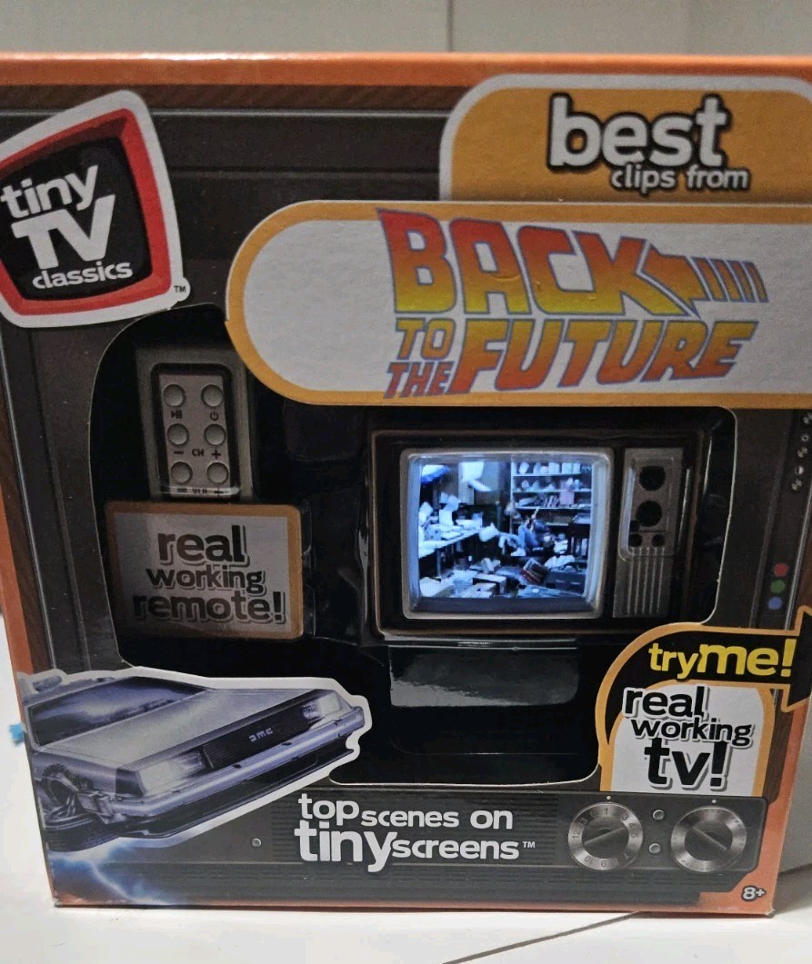 Basic Fun Back to the Future Tiny TV Collectible for sale