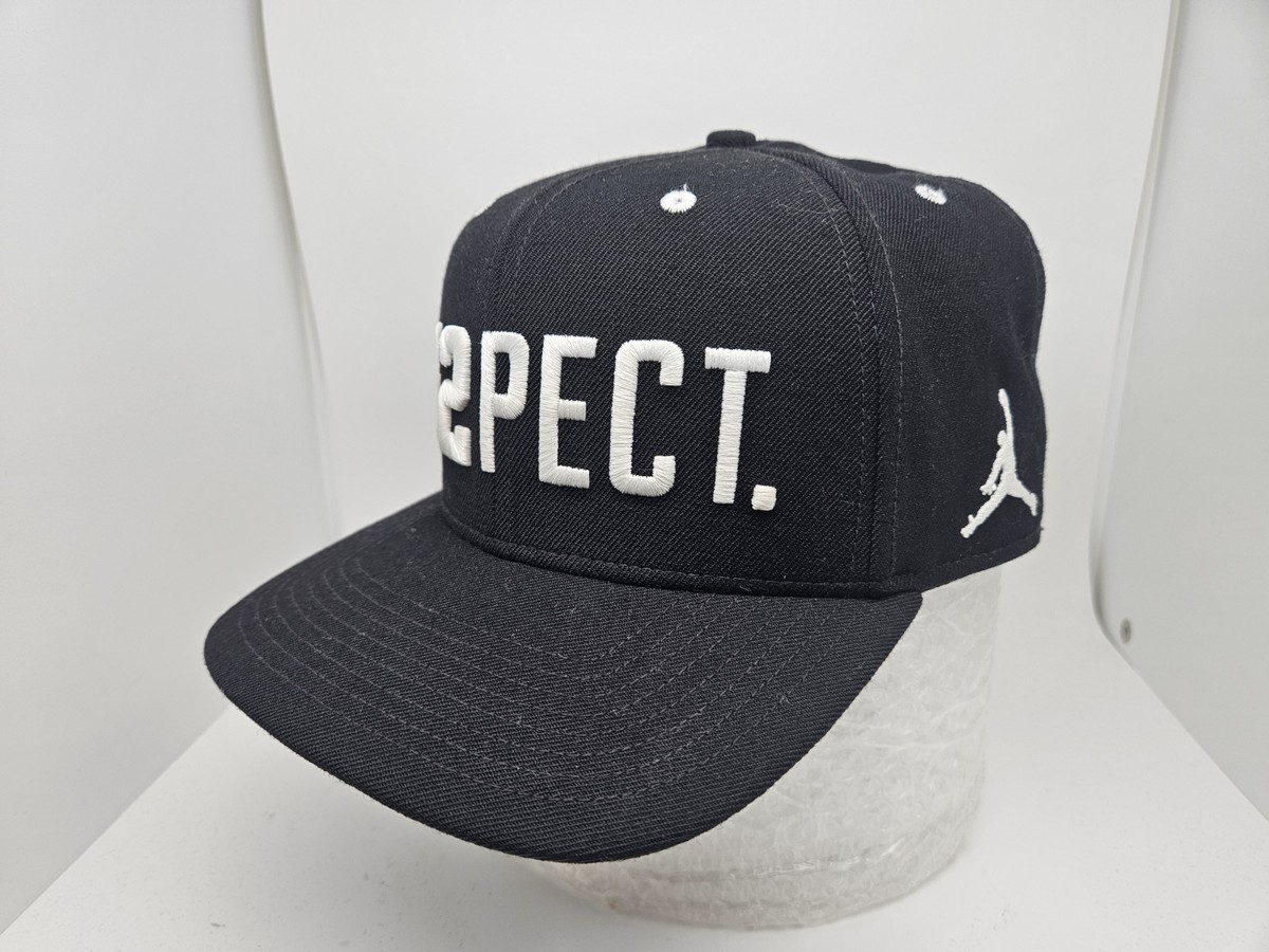 Air Jordan RE2PECT. Jumpman Black Hat Snapback Cap Respect Derek