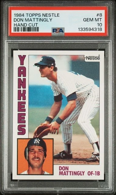 1984 TOPPS NESTLE #8 DON MATTINGLY RC PSA 10 (POP 83)