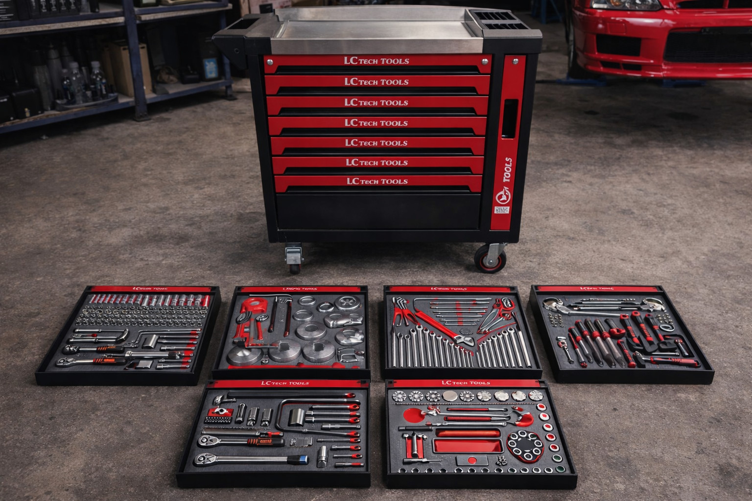 7 Drawer Tool Chest Professional Mechanic Tool Chest Set 402 Piece Mechanic Tool