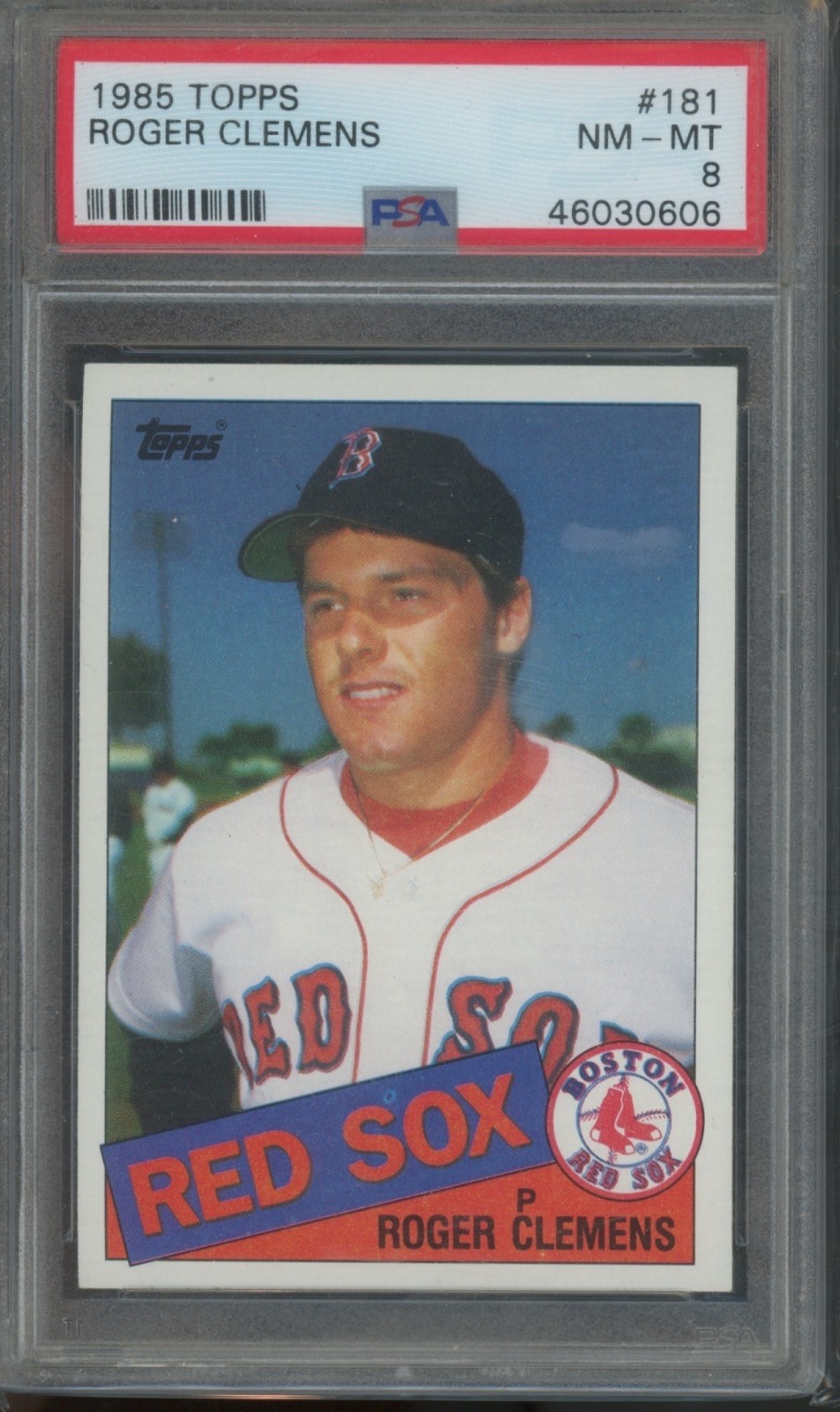 1985 Topps Baseball Roger Clemens #181 PSA 8