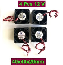 4Pcs Gdstime 40x40x20mm 2P 12V 4020S Fan DC Duct Ventilation Cooler Fan 40mm