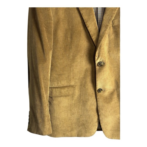 Saddlebred Heritage Corduroy Blazer Elbow Patch Jacket Brown Men Size 40R Coat - Picture 3 of 12