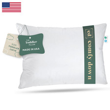 Comfydown Toddler Pillow 800 Fill Power Goose Down Fill 300 Thread Count 100