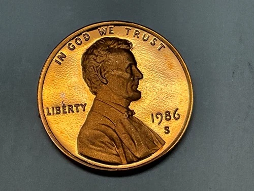 1986 S Lincoln Cent Gem Proof #1