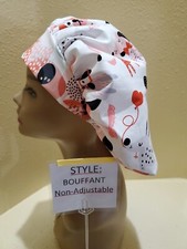 Love Your Dog Women's Bouffant Surgical Scrub Hat/Cap Handmade