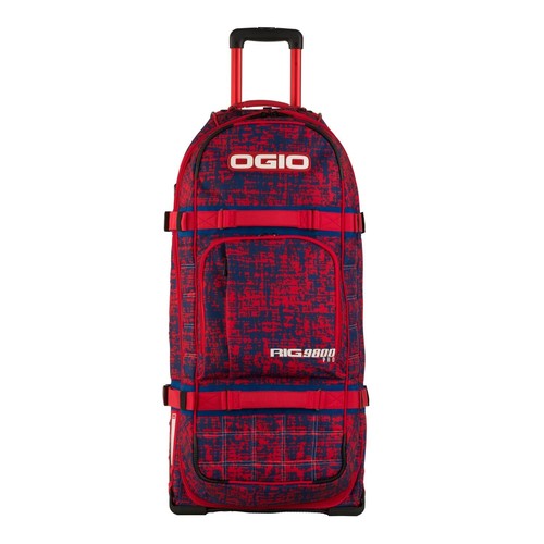 Ogio Rig 9800 Wheeled kit Bag MTB mx motox colour Chaos Red Blue - Picture 3 of 7