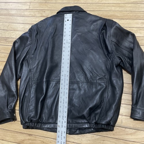 American Classics Leather Jacket Men L 2-in-1 Lined Cafe Race Motorcycle Bomber - Picture 10 of 21