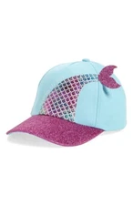 Capelli New York Mermaid At Heart Tail Girls Baseball Cap Blue New Nwt One Size