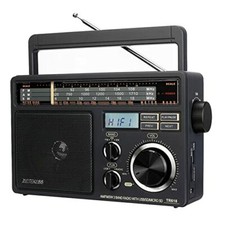 Retekess TR618 Radiolina Portatile, FM AM Onde Corte SW, Vintage, Analogica, a P