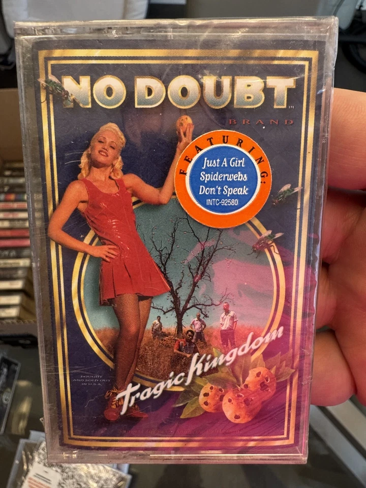 No Doubt ☆ Tragic Kingdom ☆ 1995 ☆ Sealed Cassette w/ Hype Sticker ☆ Rare Find - Image 2 of 4