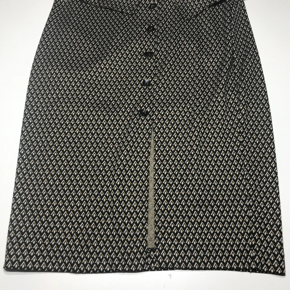 7th Avenue New York & Co. Falda Mujer Talla XL Marrón Negro Blanco Lápiz Recto Foto 4 de 4