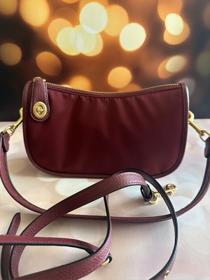 swinger convertible leather crossbody bag coach