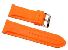 Cinturino in gomma arancione per orologio 28mm tipo panerai new silicone caucc