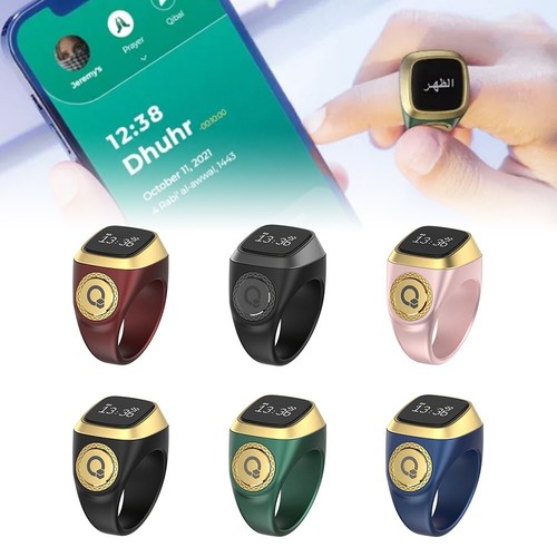 Prayer Time Reminder Ring Featuring Vibration and Digital Count Display - Zdjęcie 4 z 72