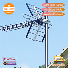 2025 Outdoor Antenna HDTV Digital Amplified 4K HD VHF UHF FM Exceptional