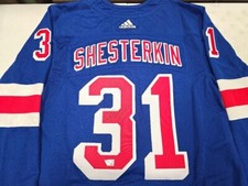 Adidas New York Rangers IGOR SHESTERKIN Signed Auto Authentic Hockey Jersey COA