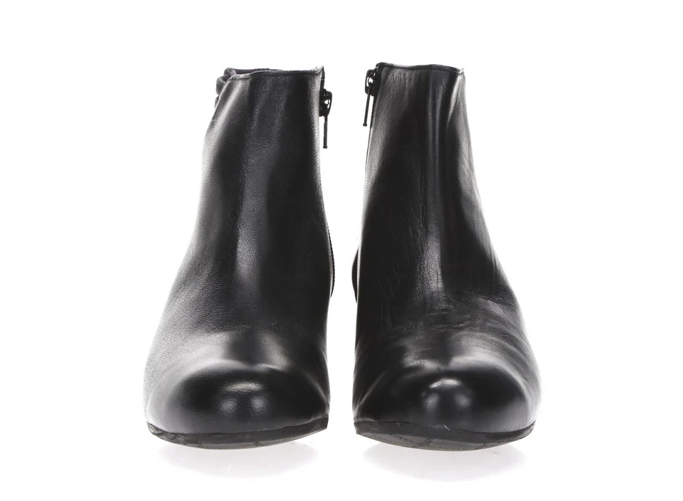 Botas Cortas MUNRO Mujer Cuero Negro Cuñas al Tobillo Talla 9.5 M ¡NUEVAS! 200366 Foto 3 de 4