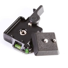 Clamp  QR Release Plate Holder Adapter F Tripod Ballhead Arca Benro Level