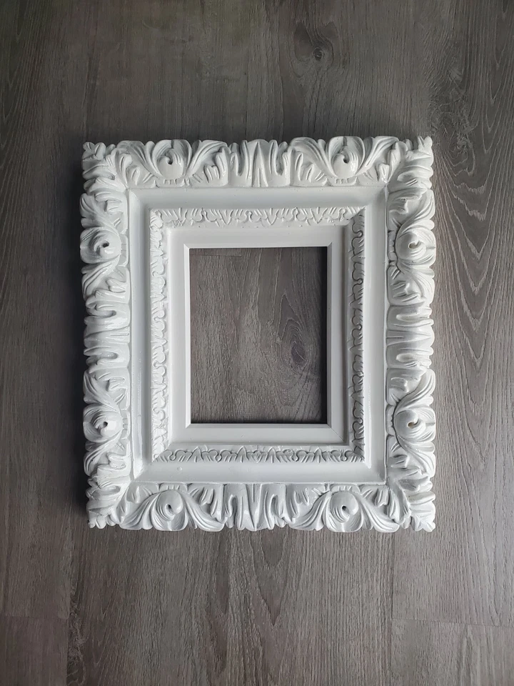 Marco de fotos blanco 8x10, marcos decorativos, impresión artística, lienzo, regalo de boda Foto 3 de 3