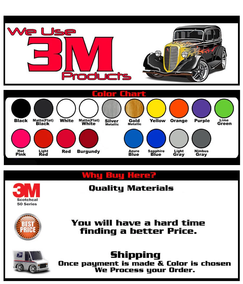 适用于起亚 SOUL Hood, Sides & Rear 野猫条纹贴花 2008 2009 2010 2011 3M — 第 3/3 张图片