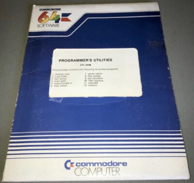 PROGRAMMER'S UTILITIES + PET EMULATOR - Commodore 64 / 128 DISK - EXTREMELY RARE