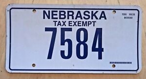 Nebraska Sales Tax Exemption Chart